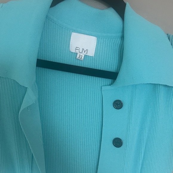 FUMI THE LABEL DRESS - NAOMI DRESS IN AQUA BLUE - Picture 4 of 6